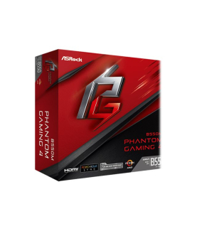 ASRock B550M Phantom Gaming 4 | Processor family AMD | Processor socket AM4 | DDR4 | Supported hard disk drive interfaces SATA,